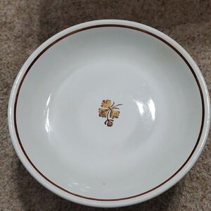 Elegant White and Brown Bowl